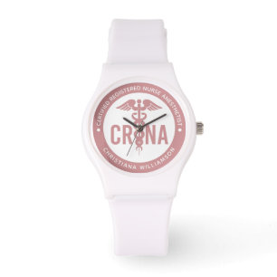 Reloj De Pulsera Personalizado de la CRNA Certificado de enfermero