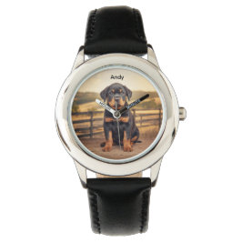 Reloj De Pulsera Personalizado de Majestic Rottweiler Kid