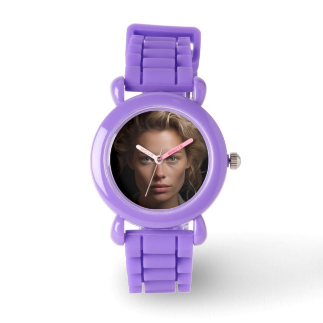 Reloj De Pulsera Personalizado de plantillas de fotos (Anverso)