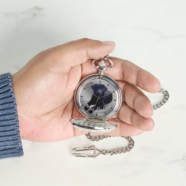Reloj De Pulsera Personalizado de Pocket Watch de Cricket Puppy Wat (Mano)