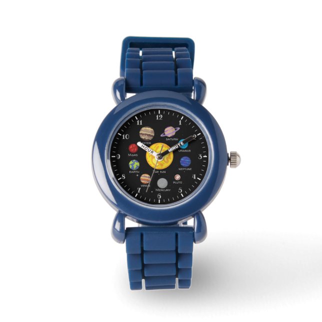 Reloj De Pulsera Personalizado de sistemas solares dibujando planet (Anverso)