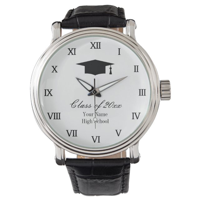 Reloj De Pulsera Personalizado de supervisión de graduación para es (Anverso)