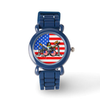 Reloj De Pulsera Personalizado del chica del tambor