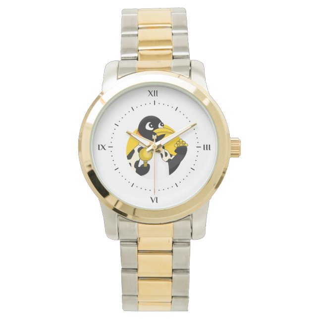 Reloj De Pulsera Personalizado del emperador del pingüino (Anverso)