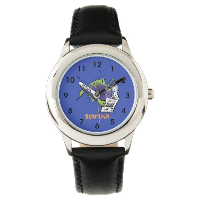 Reloj De Pulsera Personalizado divertida de pescados y mariscos (Anverso)