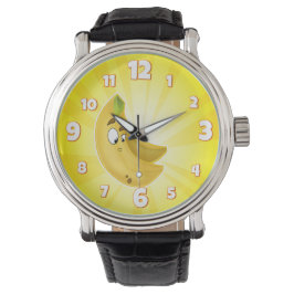 Reloj De Pulsera personalizado divertido banana chicos ver amarillo