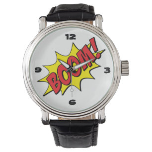 Reloj De Pulsera Personalizado divertido y boom de historietas