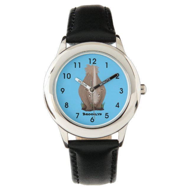 Reloj De Pulsera Personalizado elasmotherium rinoceronte (Anverso)