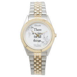 Reloj De Pulsera Personalizado Elegant Modern Keepsake Shakespeare 