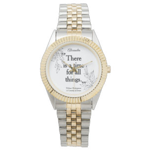 Reloj De Pulsera Personalizado Elegant Modern Keepsake Shakespeare