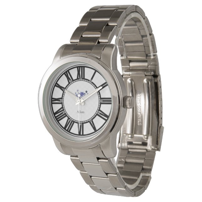 Reloj De Pulsera Personalizado elegante azul violeta (Angular)