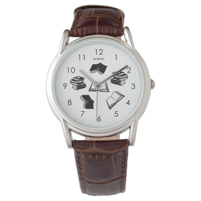 Reloj De Pulsera Personalizado elegante libro bibliofilia (Anverso)