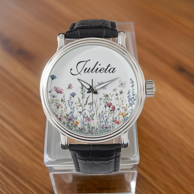 Reloj De Pulsera Personalizado Floral eWatch, regalo para ella, mam (floral smartwatch band, graduation gift for her, Christmas gift for women, birthday present for mom)