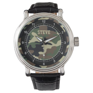 Reloj De Pulsera Personalizado Forest Camo Watch