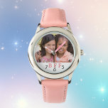Reloj De Pulsera Personalizado foto BFF mejores amigos para siempre<br><div class="desc">Personaliza y agrega tu propia foto de tu mejor amigo. Un marco blanco con texto rosado,  BFF. Mejor Amigos Para Siempre. Un regalo de cumpleaños o Navidades para tu mejor amigo.</div>