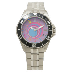Reloj De Pulsera Personalizado girly bonito swift círculos tornado