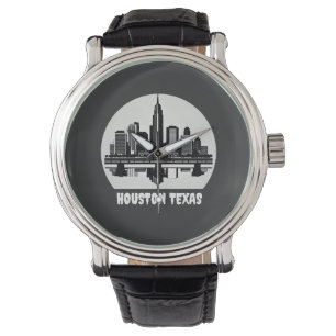 Reloj De Pulsera Personalizado Houston Skyline
