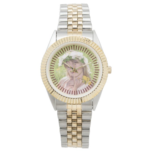 Reloj De Pulsera Personalizado Keepsake de observación de FOTOS per (Anverso)