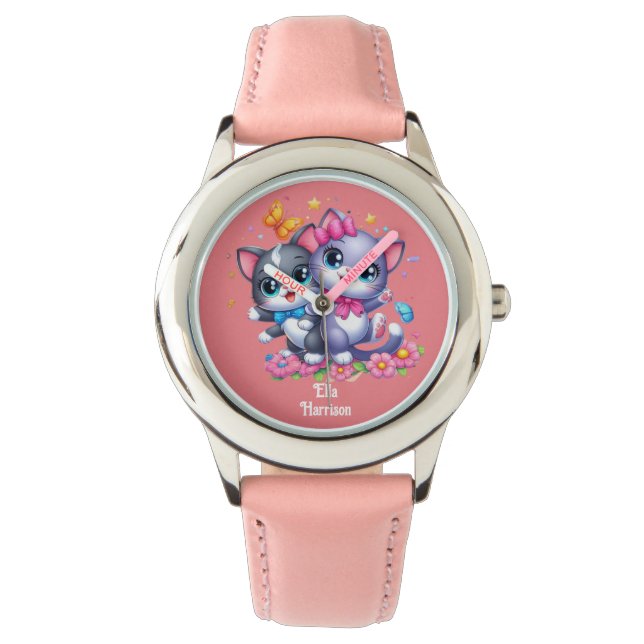 Reloj De Pulsera personalizado kitty's (Anverso)