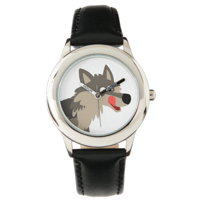 Reloj De Pulsera Personalizado lindo Hungry Wolf Watch (Anverso)