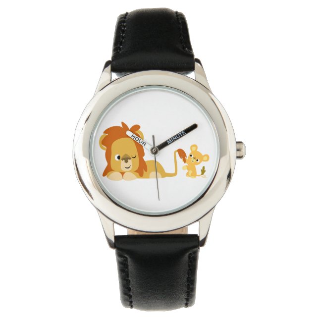 Reloj De Pulsera Personalizado lindo Leon Dad y Cub Watch (Anverso)