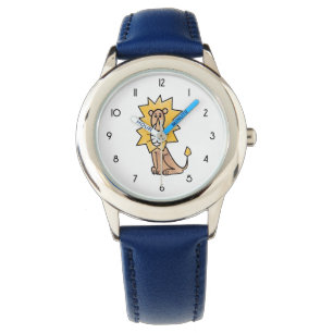 Reloj De Pulsera personalizado lindo león niños retro safari jungla