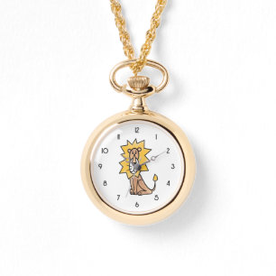 Reloj De Pulsera personalizado lindo león niños retro safari jungla