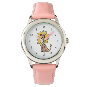 Reloj De Pulsera personalizado lindo león niños retro safari jungla