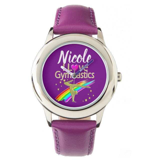 RELOJ DE PULSERA PERSONALIZADO ME ENCANTA EL DISEÑO DE GIMNASTICAS (Anverso)