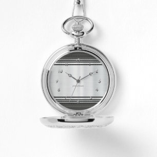 Reloj De Pulsera Personalizado mecánico geométrico ​ brillante plat