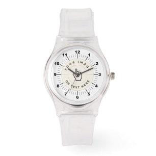 Reloj De Pulsera PERSONALIZADO Mujeres de esporty-Pink Silicon Watc