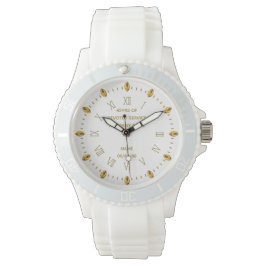 Reloj De Pulsera Personalizado NURSE Retirement Watch Gold White El