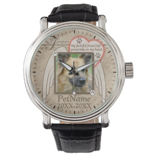 Reloj De Pulsera Personalizado para siempre amado de la condolencia