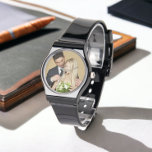 Reloj De Pulsera Personalizado personalizado de la foto<br><div class="desc">Fácil subir tu propia fotografía a este gran reloj. Puedes editar más para añadir texto,  etc - los relojes de Ricaso hacen un gran regalo para ti o para otros.</div>