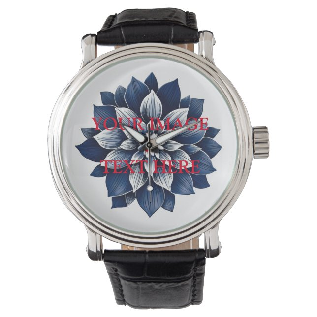 Reloj De Pulsera Personalizado personalizado de su propia foto (Anverso)