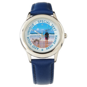 Reloj De Pulsera Personalizado Photo Watch con sus fotos y texto