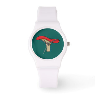 Reloj De Pulsera Personalizado Red Mushroom