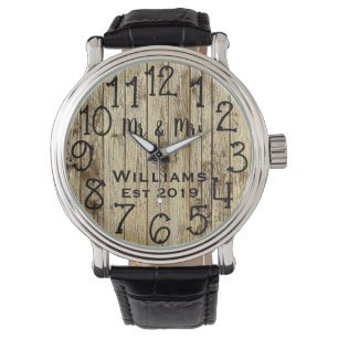 Reloj De Pulsera Personalizado ruso personalizado de madera marrón