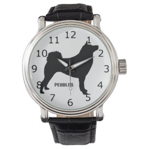 Reloj De Pulsera PERSONALIZADO Shiba Inu Dog Silhouette