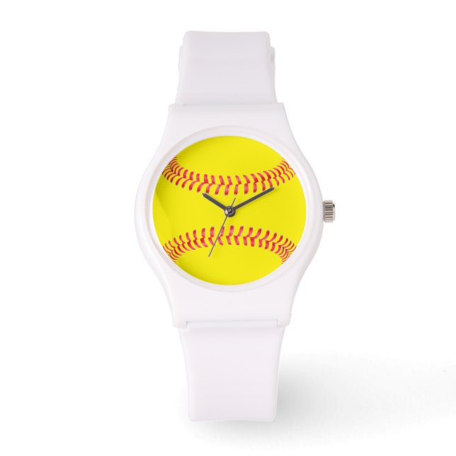 Reloj De Pulsera Personalizado Softball Watch (Anverso)