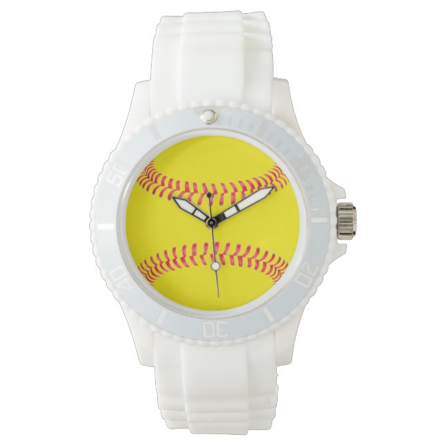Reloj De Pulsera Personalizado Softball Watch (Anverso)