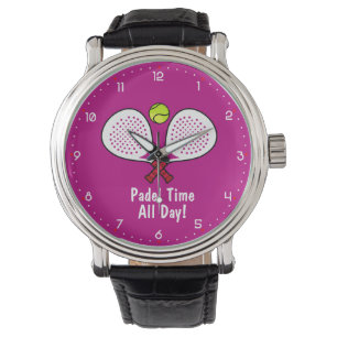 Reloj De Pulsera Personalizado texto 🎾 Padel Smash Time