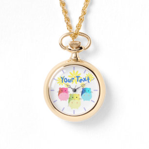 Reloj De Pulsera Personalizado Triple Cute Kawaii Hamsters
