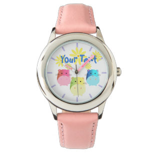 Reloj De Pulsera Personalizado Triple Cute Kawaii Hamsters