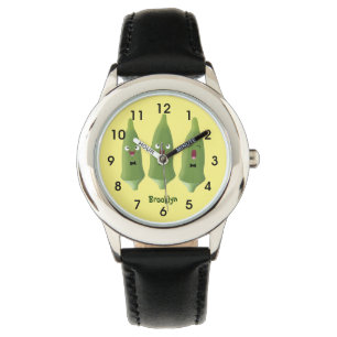 Reloj De Pulsera Personalizado vegetal de okra cantante
