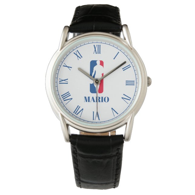 Reloj De Pulsera personalizado watche con diseño de baloncesto (Anverso)