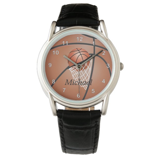 Reloj De Pulsera Personalizar baloncesto deportivo (Anverso)