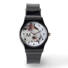 Reloj De Pulsera Personalizar Color de los números de monograma de 