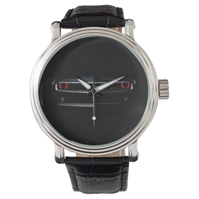 Reloj De Pulsera Personalizar Guay negro Chevy Camaro (Anverso)
