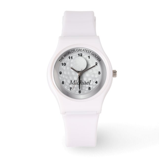 Reloj De Pulsera Personalizar Sporty Golfer (Anverso)